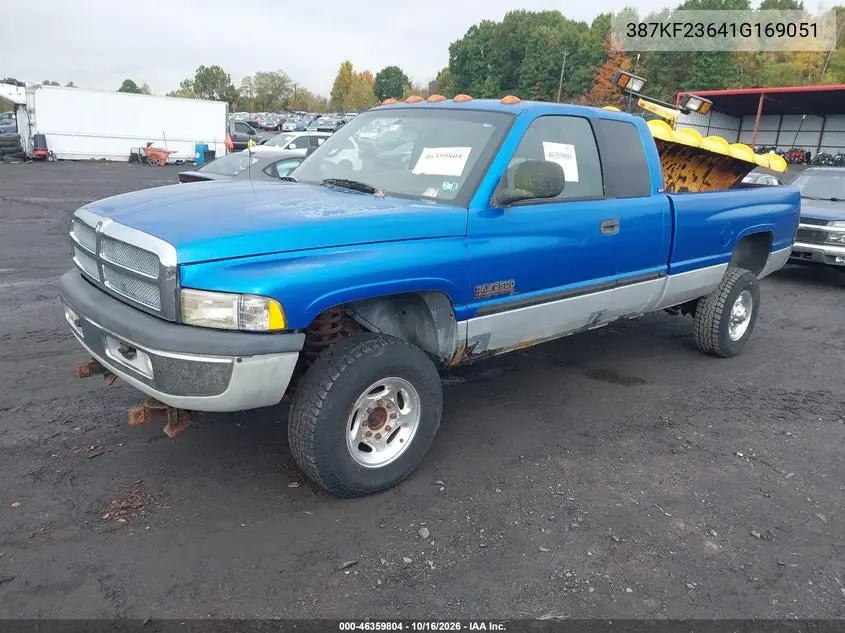 2001 DODGE RAM VIN 387KF23641G169051 — фото 2