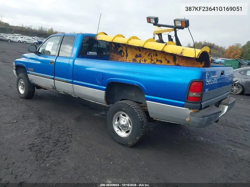 2001 DODGE RAM VIN 387KF23641G169051 — фото 3
