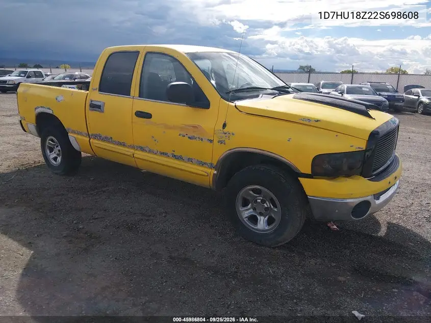 DODGE RAM 2002, VIN 1D7HU18Z22S698608