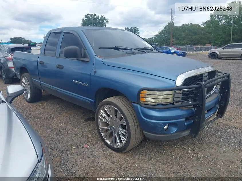 DODGE RAM 2002, VIN 1D7HU18N62J252481