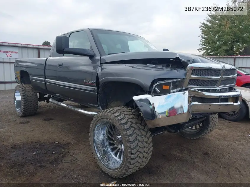 DODGE RAM 2002, VIN 3B7KF23672M285072