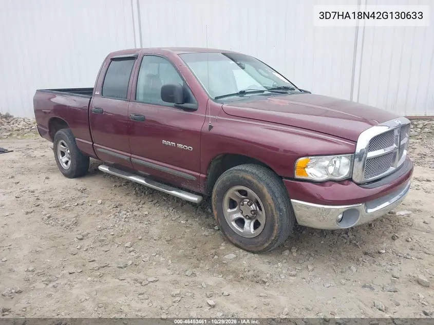 DODGE RAM 2002, VIN 3D7HA18N42G130633