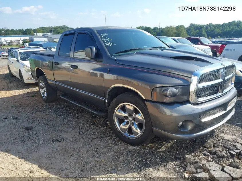 DODGE RAM 2003, VIN 1D7HA18N73S142298