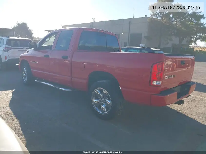 2003 DODGE RAM VIN 1D3HA18Z73J502776 — фото 3