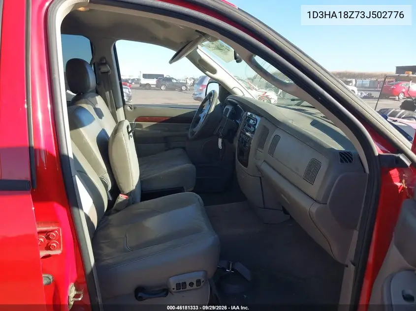 2003 DODGE RAM VIN 1D3HA18Z73J502776 — фото 5