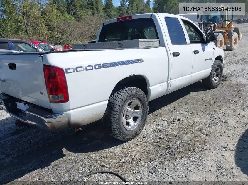 2003 DODGE RAM VIN 1D7HA18N83S147803 — фото 4