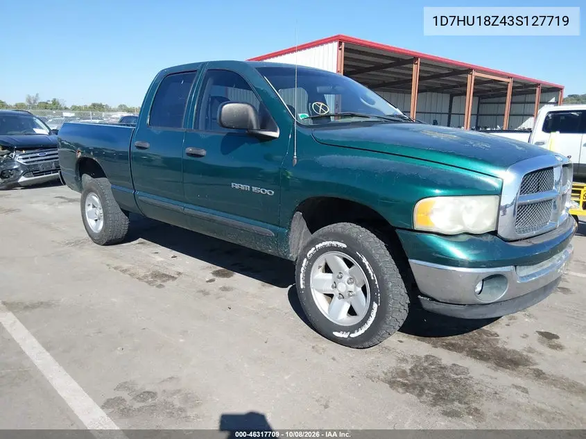 DODGE RAM 2003, VIN 1D7HU18Z43S127719