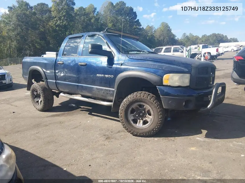 DODGE RAM 2003, VIN 1D7HU18Z33S125749