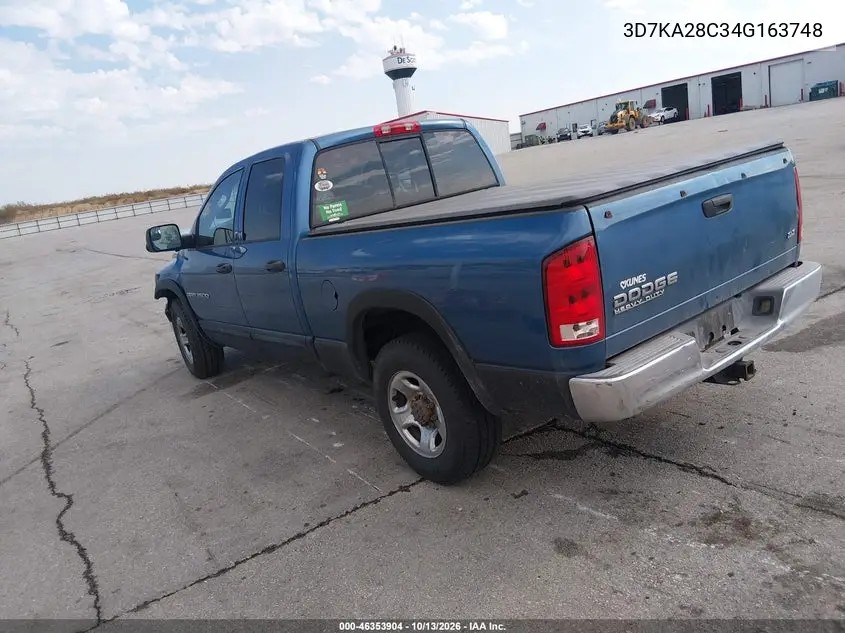 2004 DODGE RAM VIN 3D7KA28C34G163748 — фото 3