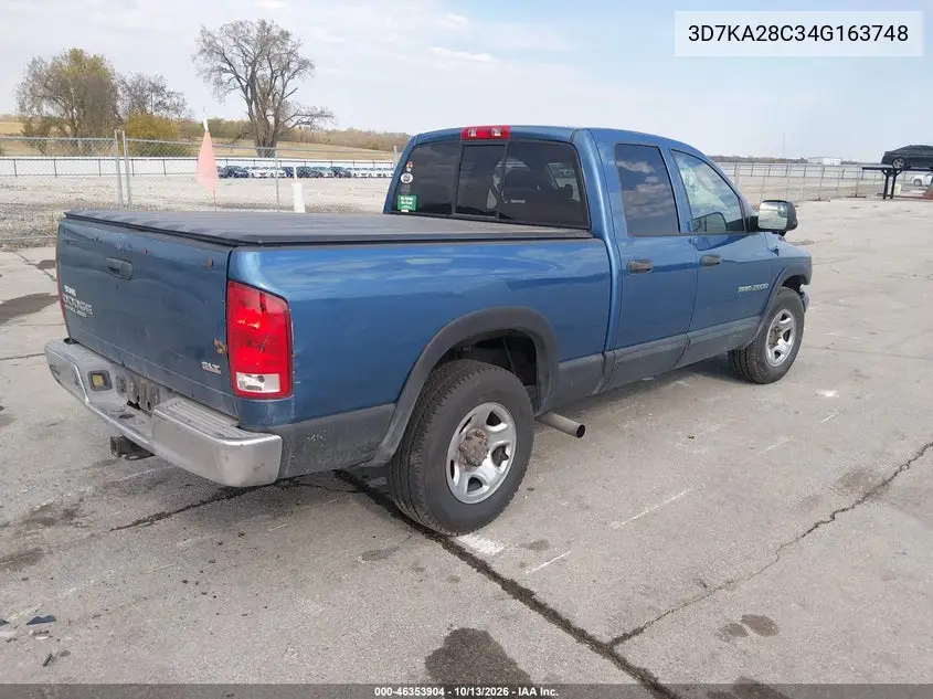 2004 DODGE RAM VIN 3D7KA28C34G163748 — фото 4