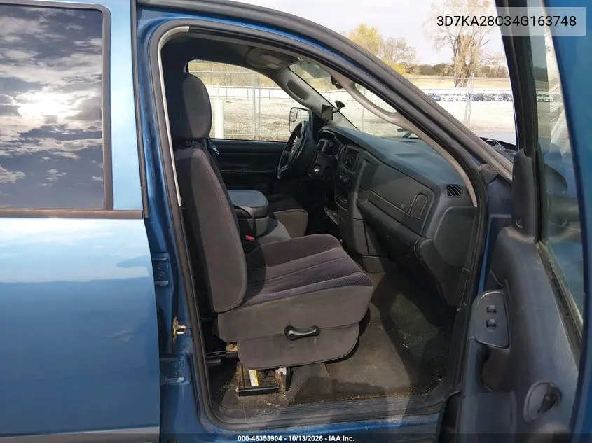 2004 DODGE RAM VIN 3D7KA28C34G163748 — фото 5