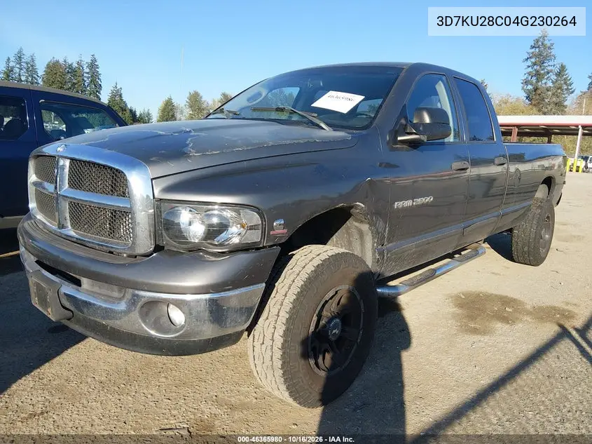 2004 DODGE RAM VIN 3D7KU28C04G230264 — фото 2