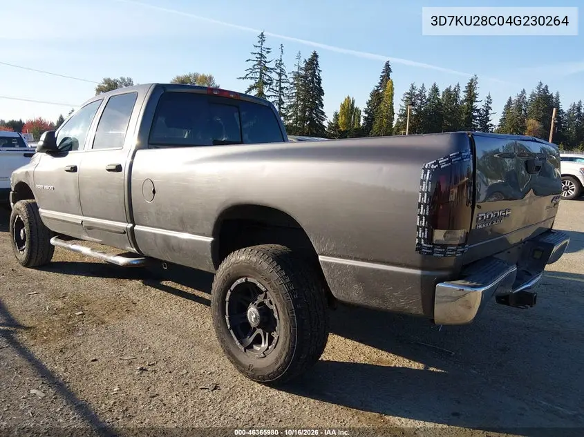 2004 DODGE RAM VIN 3D7KU28C04G230264 — фото 3