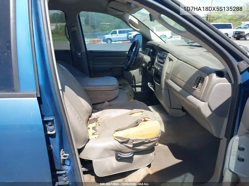 2005 DODGE RAM VIN 1D7HA18DX5S135288 — фото 5