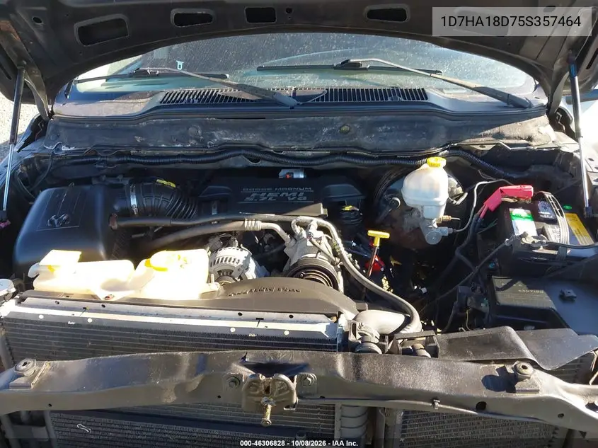 2005 DODGE RAM VIN 1D7HA18D75S357464 — фото 10
