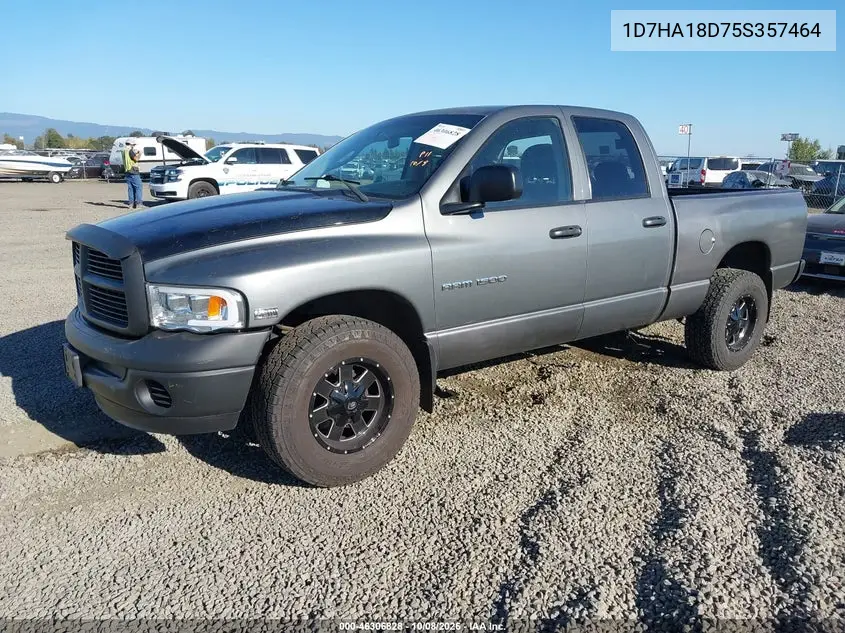 2005 DODGE RAM VIN 1D7HA18D75S357464 — фото 2