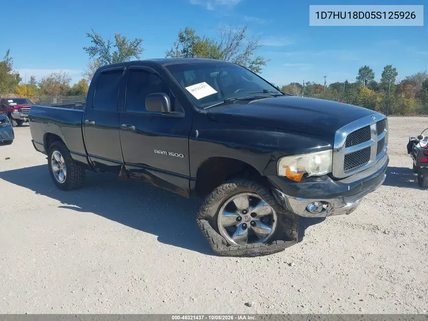 DODGE RAM 2005, VIN 1D7HU18D05S125926
