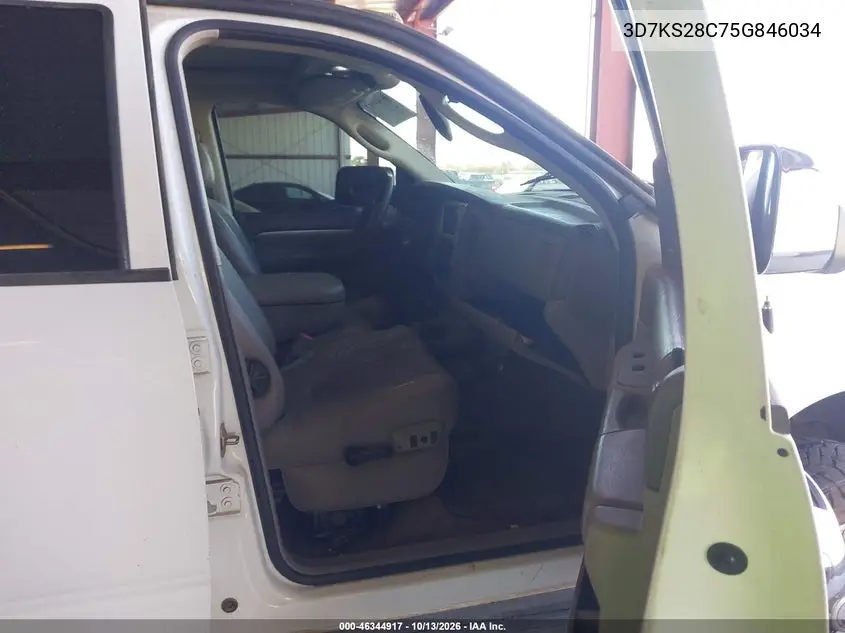 2005 DODGE RAM VIN 3D7KS28C75G846034 — фото 5