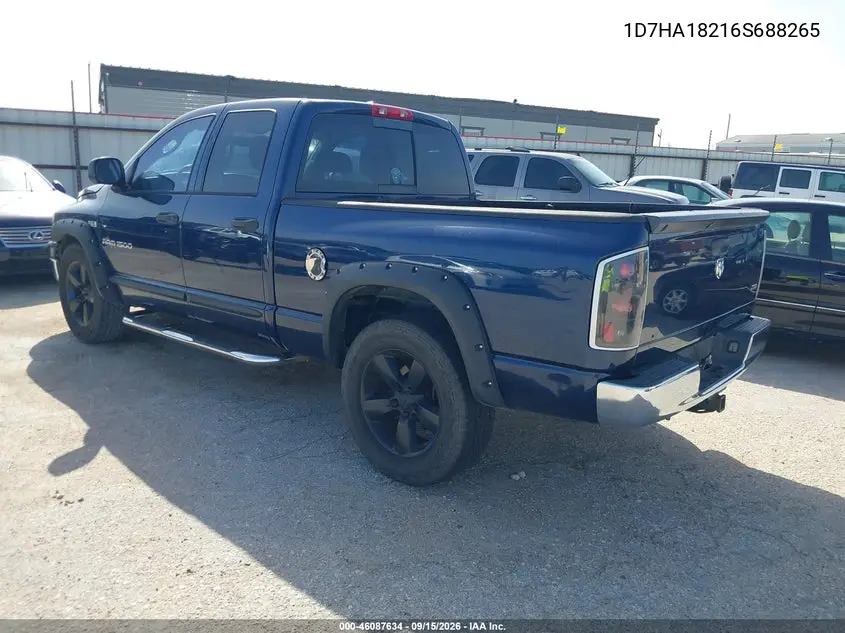2006 DODGE RAM VIN 1D7HA18216S688265 — фото 3