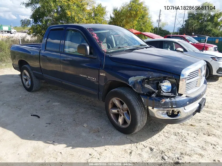 DODGE RAM 2006, VIN 1D7HA18286S681104