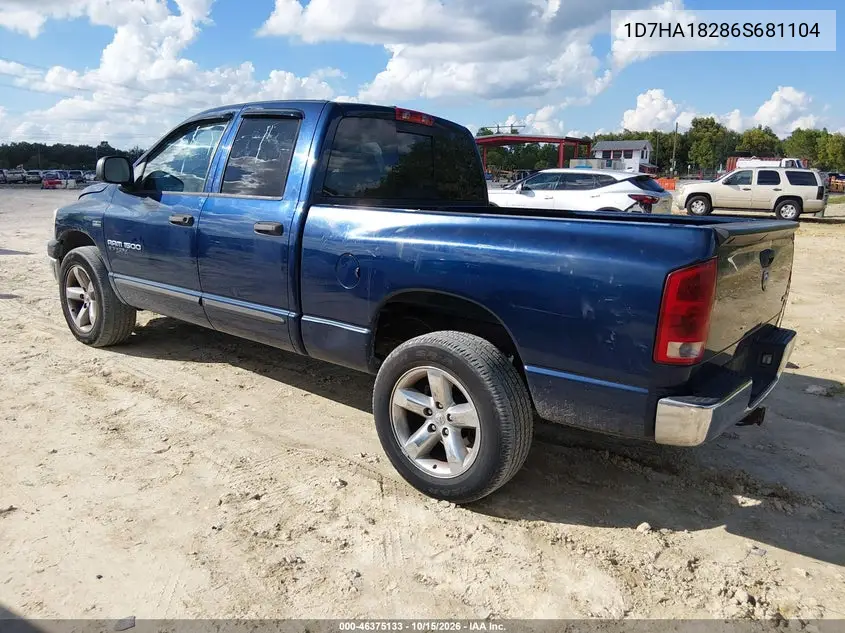 2006 DODGE RAM VIN 1D7HA18286S681104 — фото 3