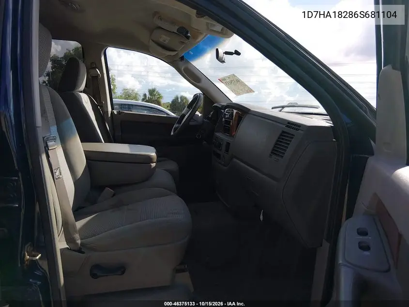 2006 DODGE RAM VIN 1D7HA18286S681104 — фото 5