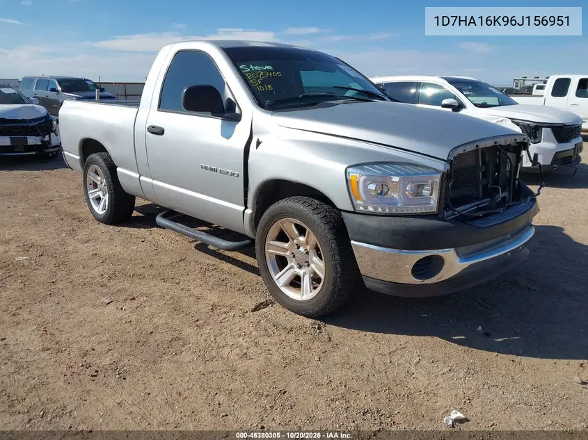 DODGE RAM 2006, VIN 1D7HA16K96J156951