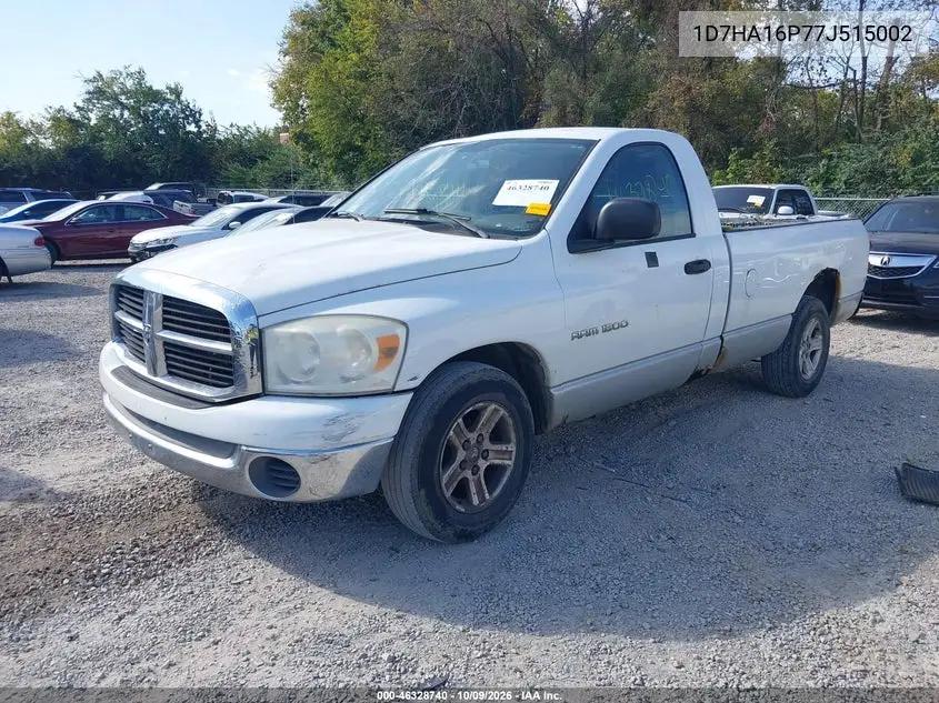 2007 DODGE RAM VIN 1D7HA16P77J515002 — фото 2