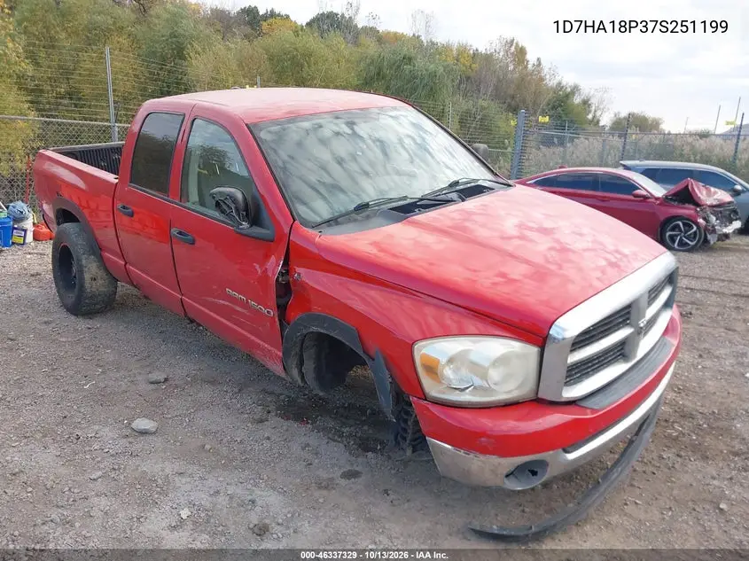 DODGE RAM 2007, VIN 1D7HA18P37S251199