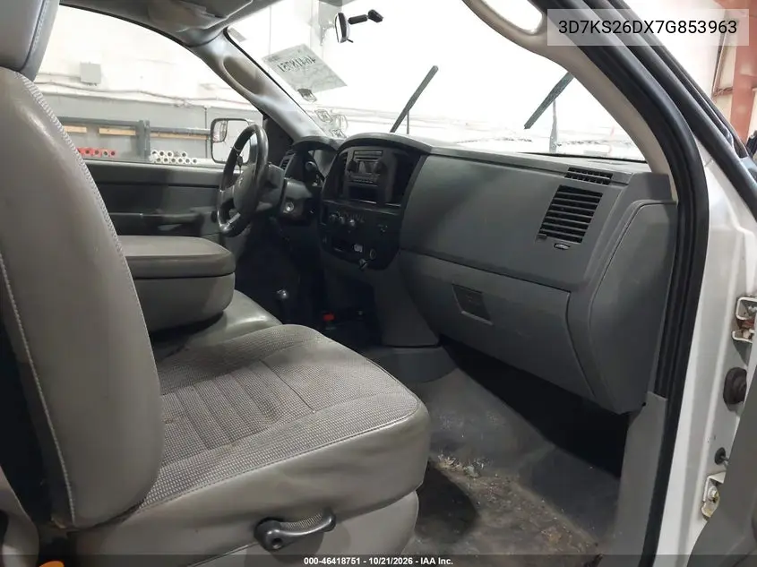 2007 DODGE RAM VIN 3D7KS26DX7G853963 — фото 5