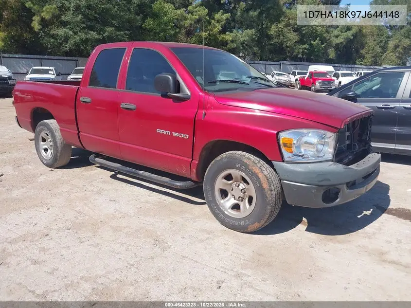 DODGE RAM 2007, VIN 1D7HA18K97J644148