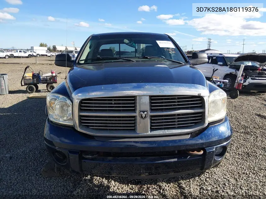 2008 DODGE RAM VIN 3D7KS28A18G119376 — фото 13
