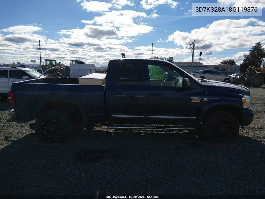 2008 DODGE RAM VIN 3D7KS28A18G119376 — фото 14