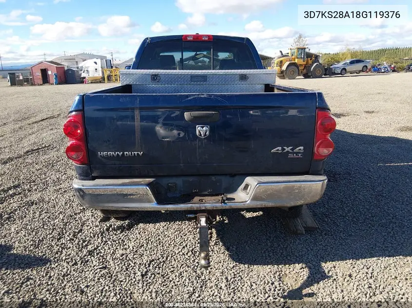 2008 DODGE RAM VIN 3D7KS28A18G119376 — фото 17