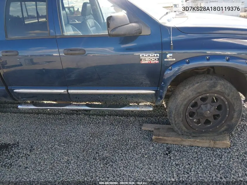 2008 DODGE RAM VIN 3D7KS28A18G119376 — фото 18