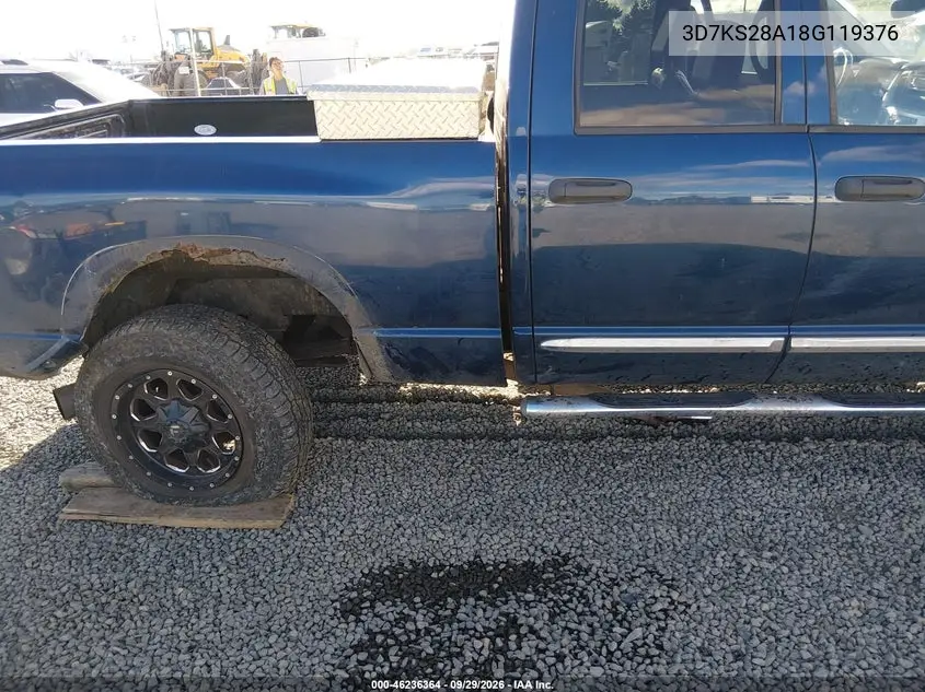 2008 DODGE RAM VIN 3D7KS28A18G119376 — фото 19