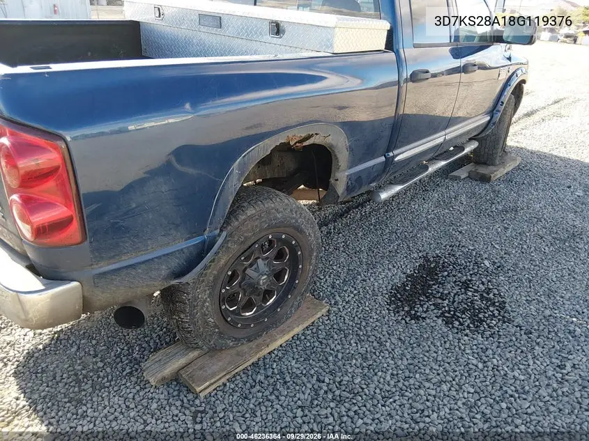2008 DODGE RAM VIN 3D7KS28A18G119376 — фото 20