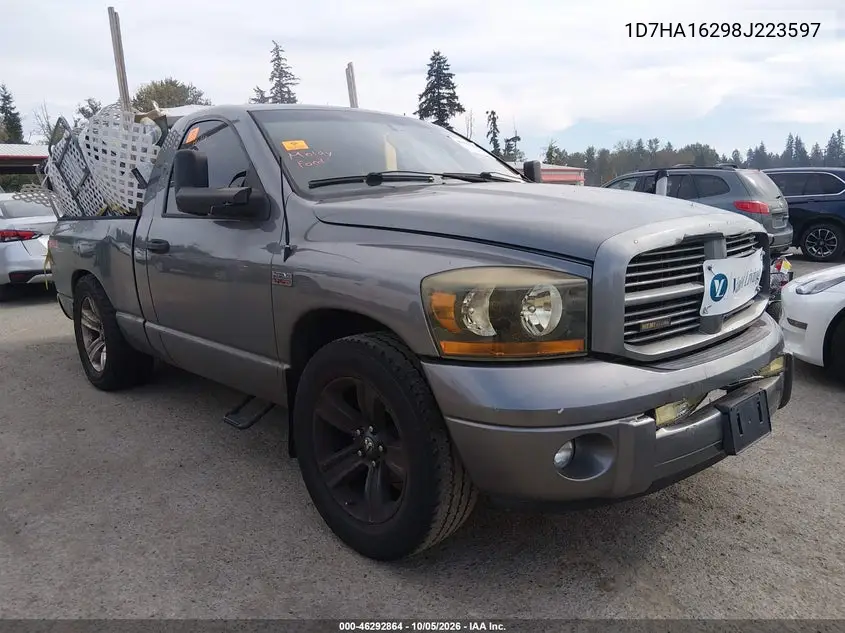 DODGE RAM 2008, VIN 1D7HA16298J223597
