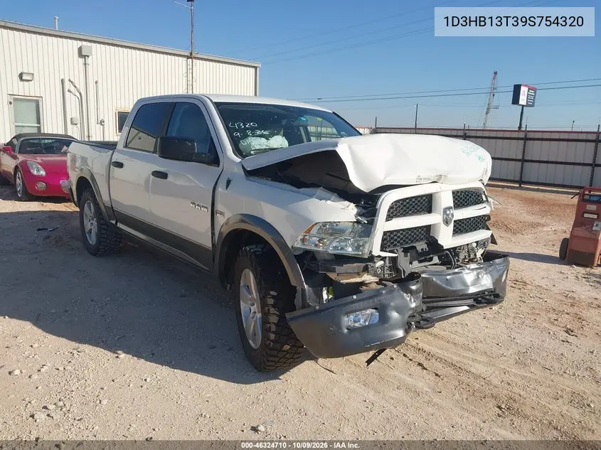 DODGE RAM 2009, VIN 1D3HB13T39S754320