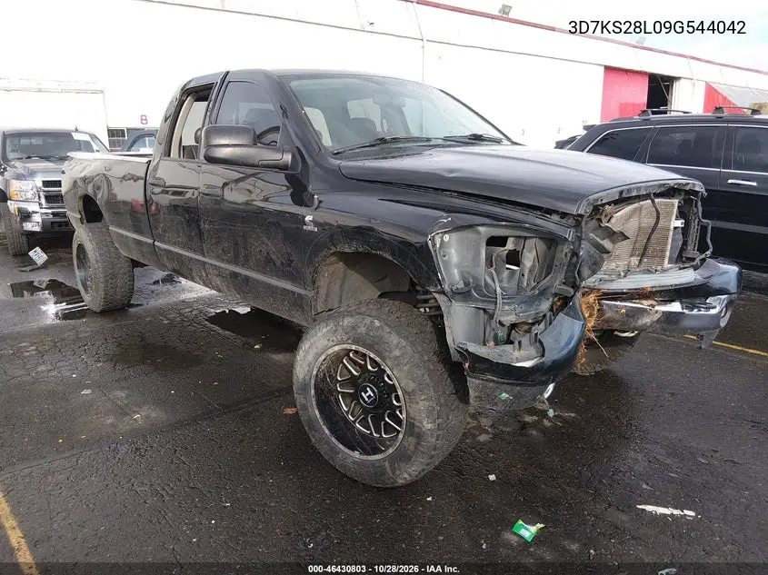 DODGE RAM 2009, VIN 3D7KS28L09G544042