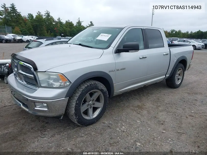 2010 DODGE RAM VIN 1D7RV1CT8AS114943 — фото 2