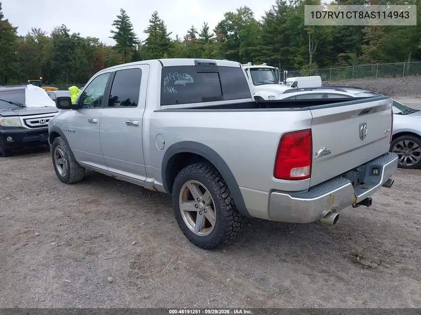 2010 DODGE RAM VIN 1D7RV1CT8AS114943 — фото 3