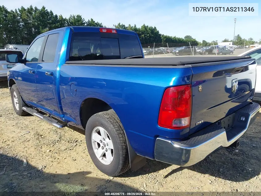 2010 DODGE RAM VIN 1D7RV1GT1AS211346 — фото 3
