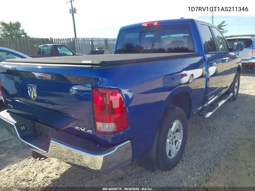 2010 DODGE RAM VIN 1D7RV1GT1AS211346 — фото 4