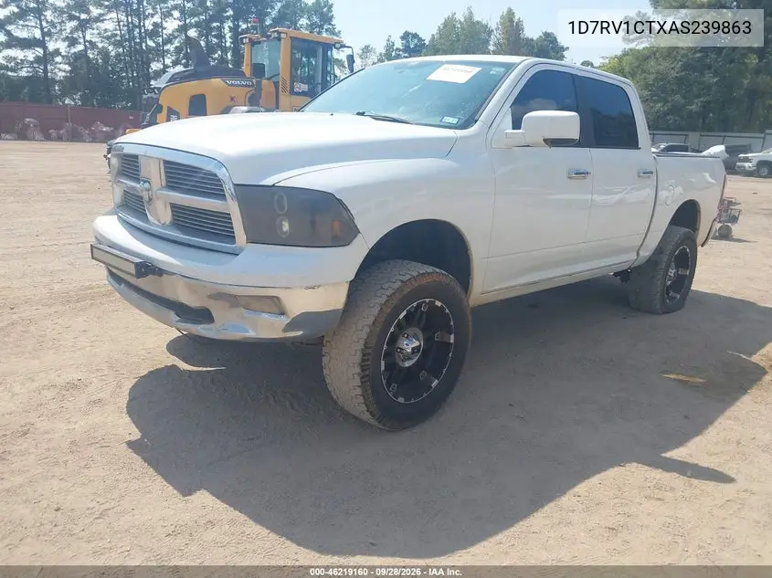 2010 DODGE RAM VIN 1D7RV1CTXAS239863 — фото 2