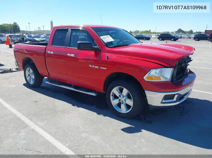 DODGE RAM 2010, VIN 1D7RV1GT7AS109968