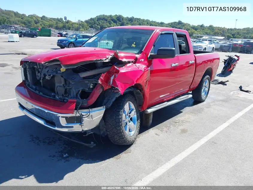 2010 DODGE RAM VIN 1D7RV1GT7AS109968 — фото 2