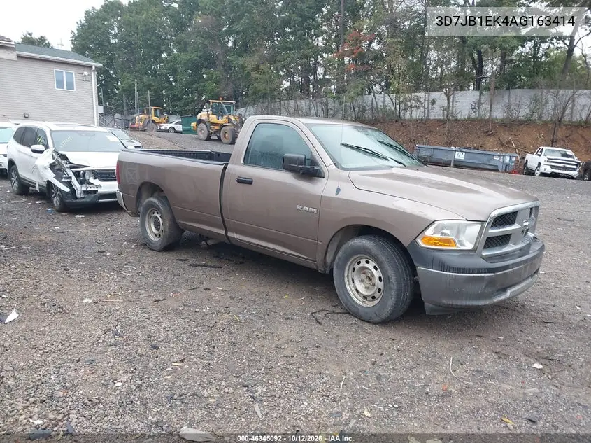 DODGE RAM 2010, VIN 3D7JB1EK4AG163414