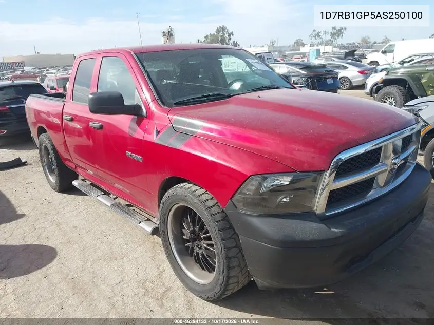 DODGE RAM 2010, VIN 1D7RB1GP5AS250100