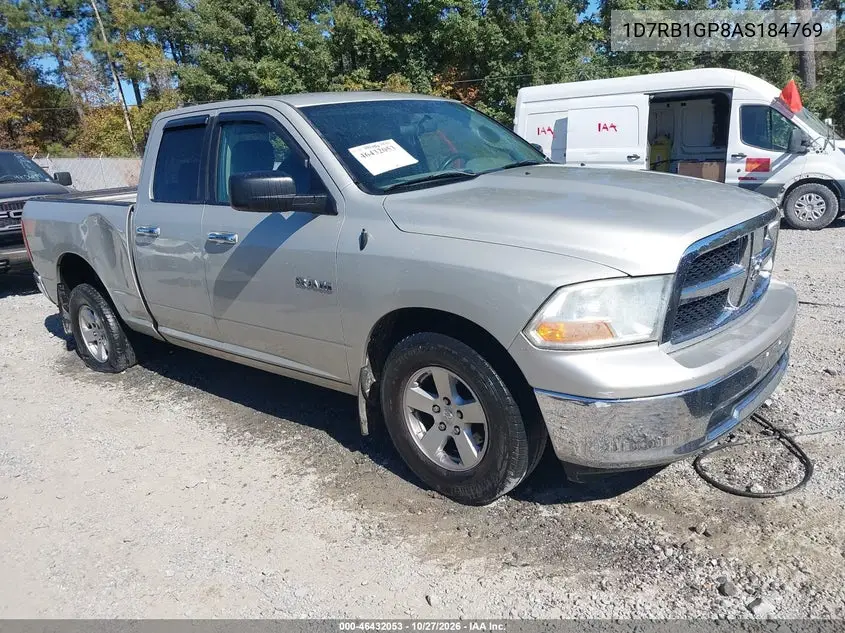DODGE RAM 2010, VIN 1D7RB1GP8AS184769